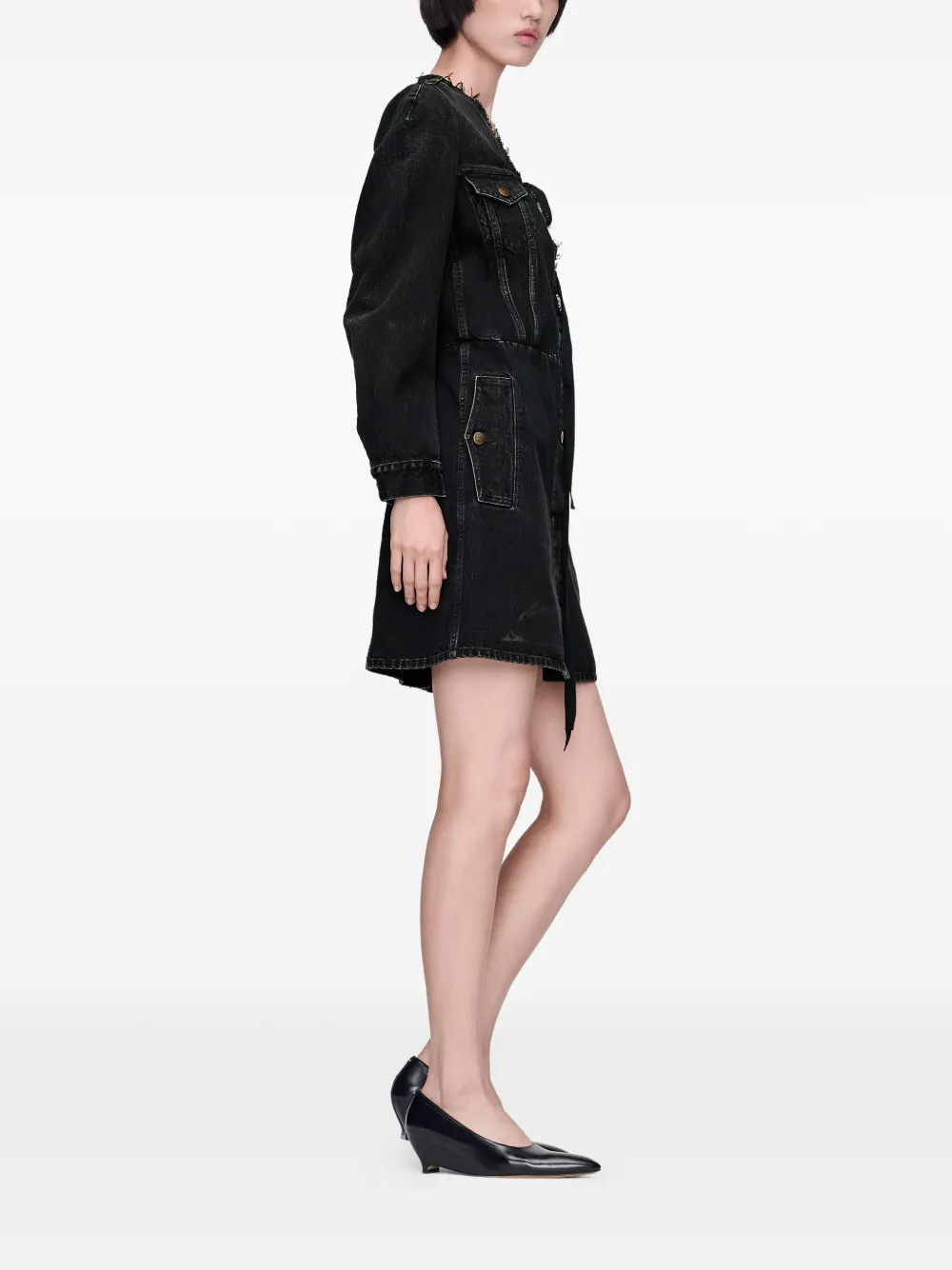 Maison Margiela Denim jack Zwart