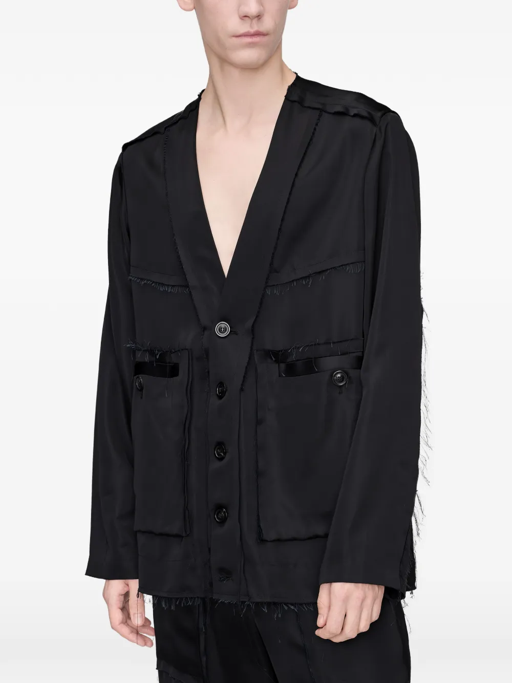Maison Margiela Jack met franje Zwart