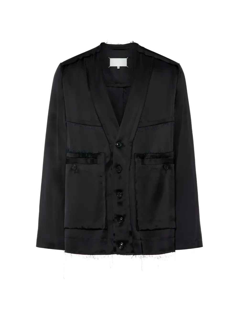 Maison Margiela frayed-edges jacket - Black