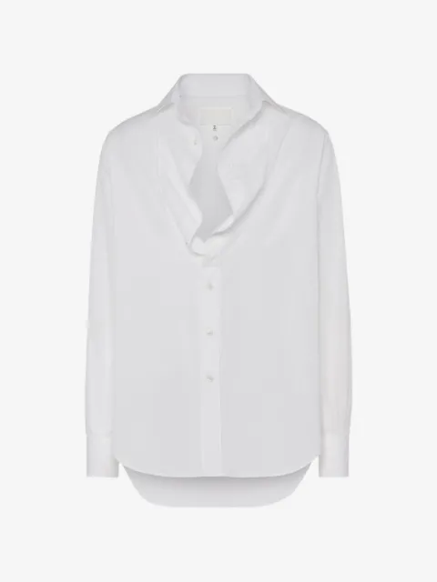 Maison Margiela folded collar cotton shirt