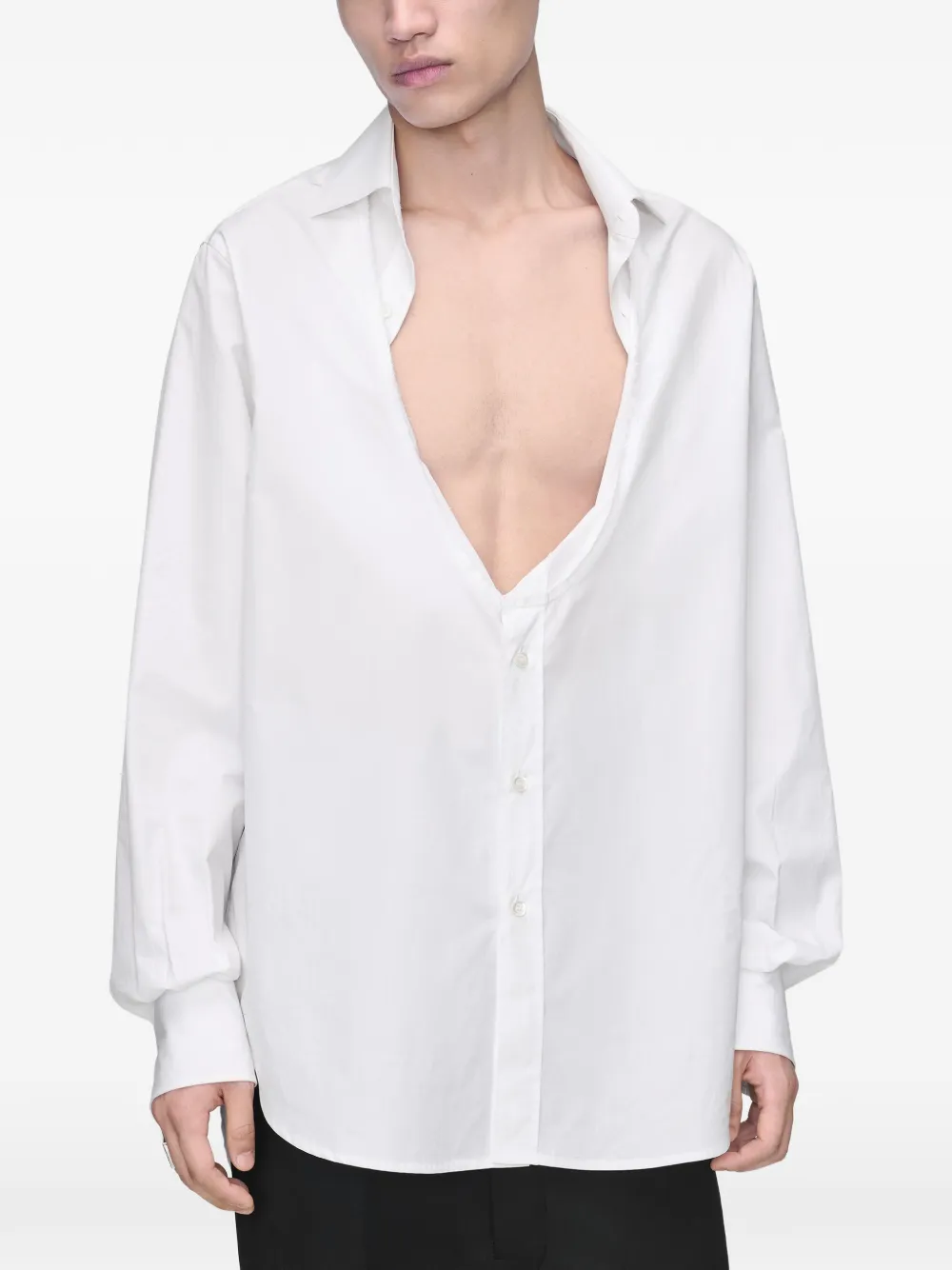 Maison Margiela Katoenen overhemd Wit