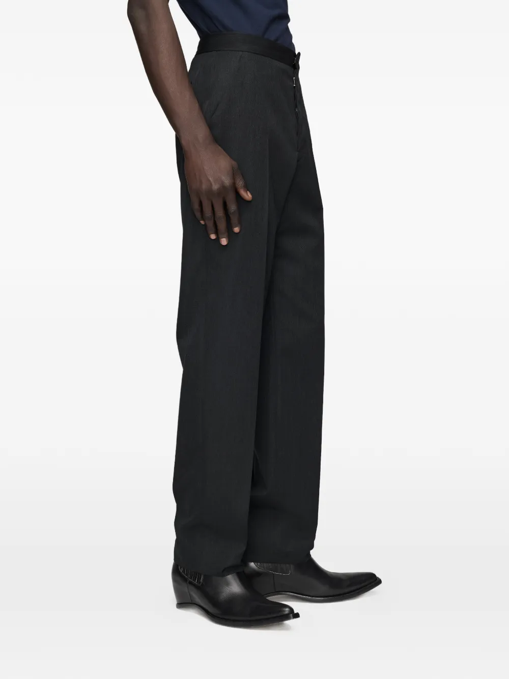 Maison Margiela Wollen broek Grijs