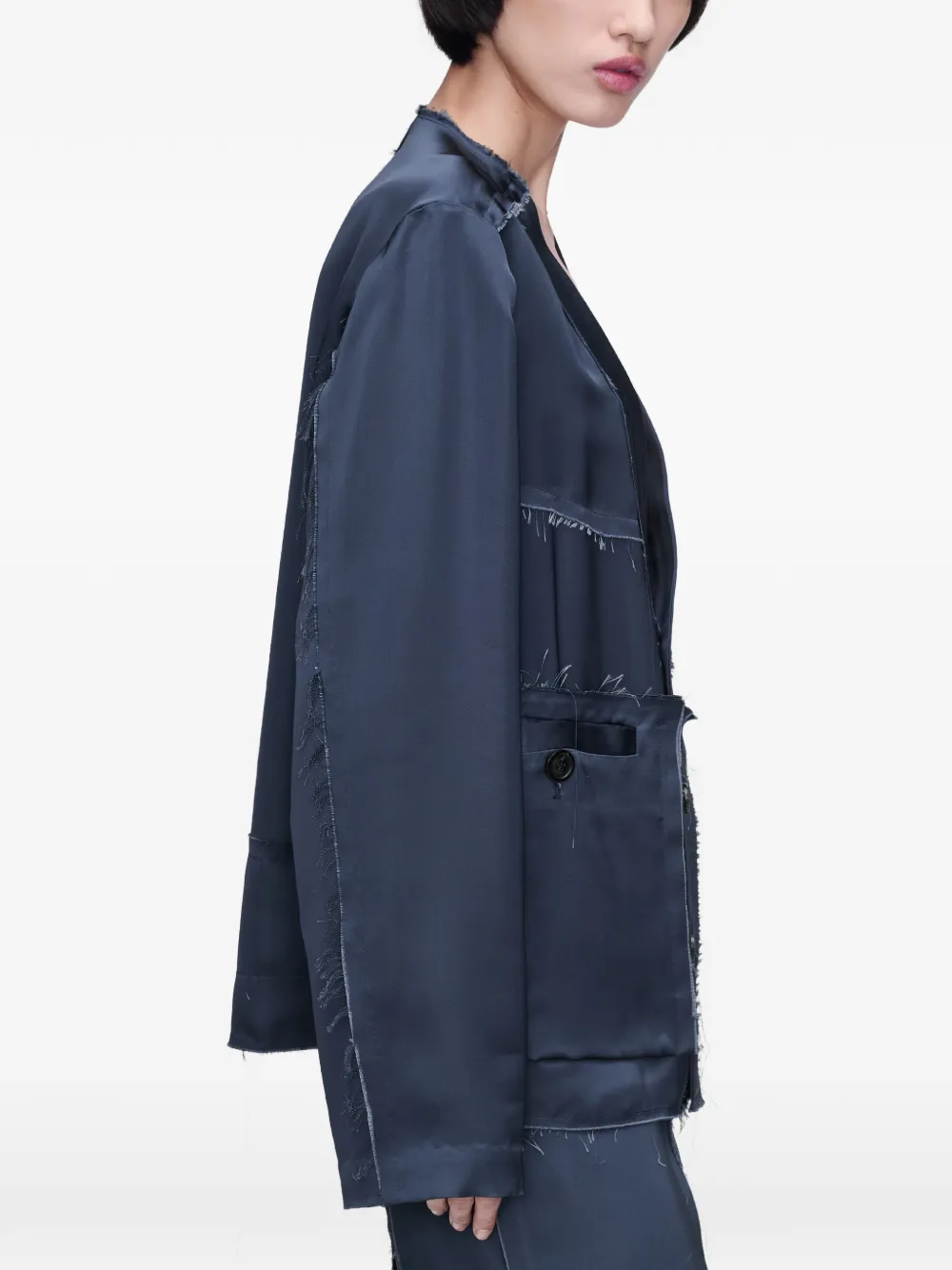 Maison Margiela Jack met V-hals Blauw