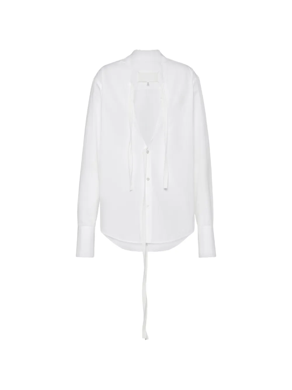 Maison Margiela Hemd mit V-Ausschnitt - Weiß