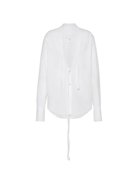 Maison Margiela camisa con cuello en V