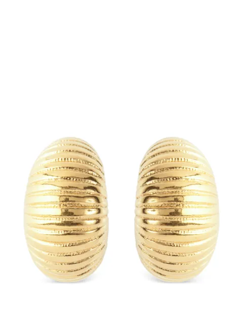 Monet Pre-Owned 1980s textured demi-hoop earrings