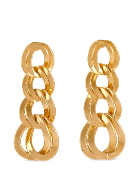 Monet Pre-Owned 1980s double-chain clip-on earrings