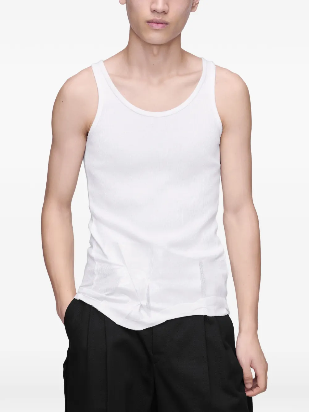 Maison Margiela Katoenen tanktop Wit