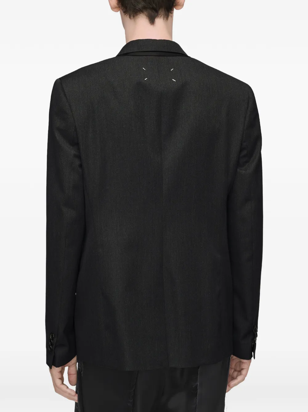 Maison Margiela Wollen jack met sjaal Zwart