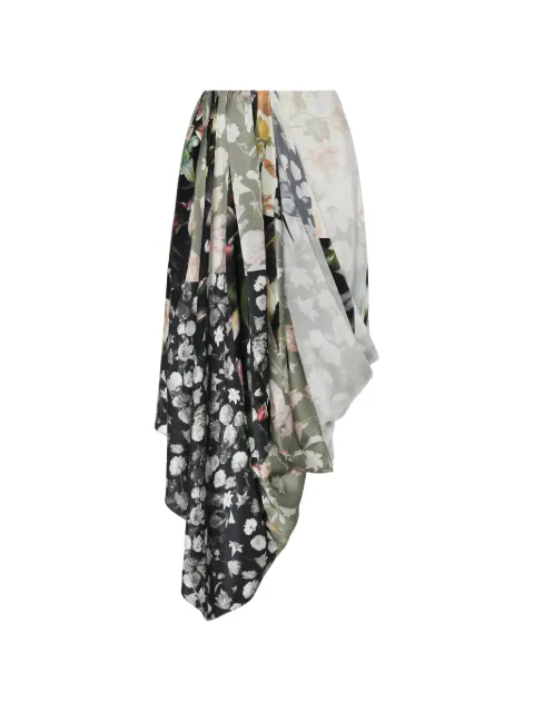 Maison Margiela floral draped skirt