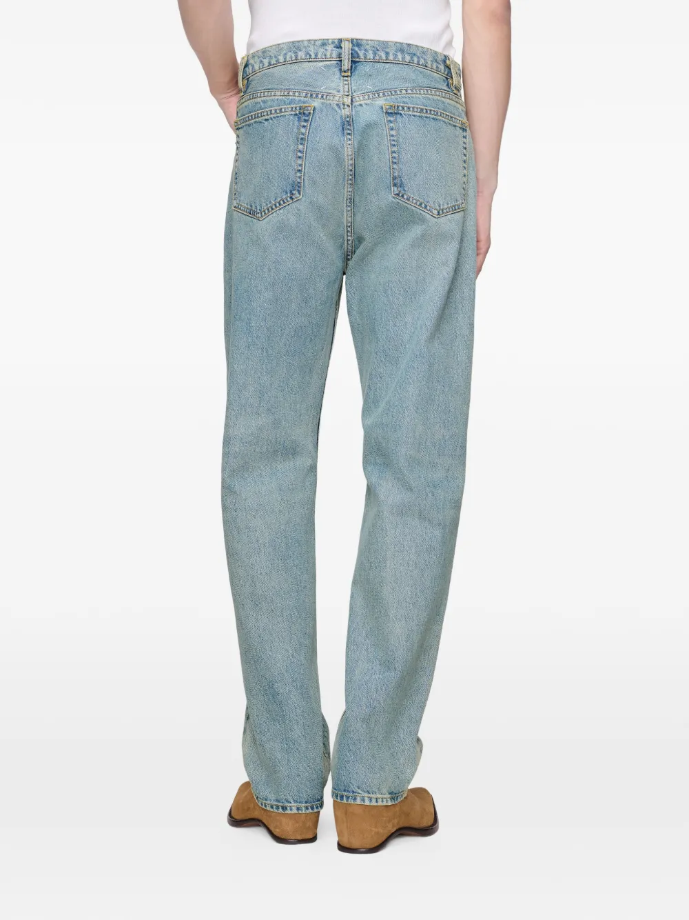 Maison Margiela Jeans met riemlussen Blauw