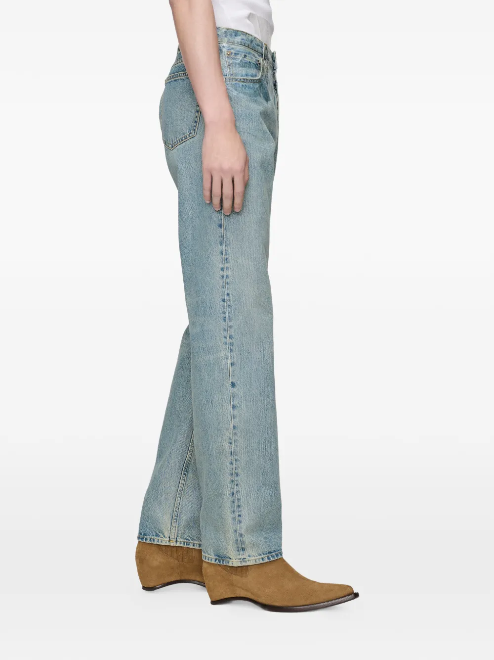 Maison Margiela Jeans met riemlussen Blauw