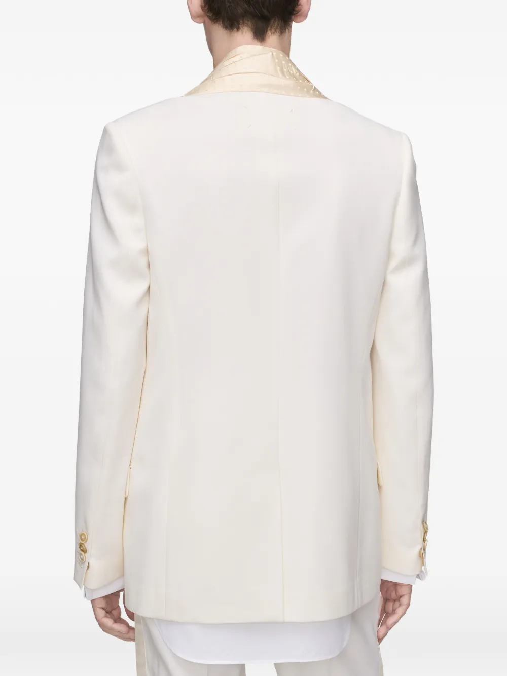 Maison Margiela Wollen jack met sjaal Wit