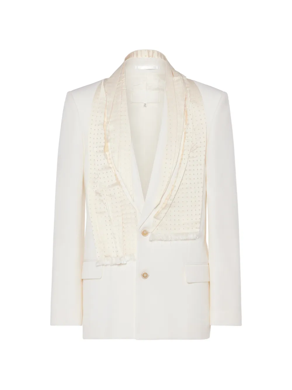 Maison Margiela Blazer con sciarpa - Bianco