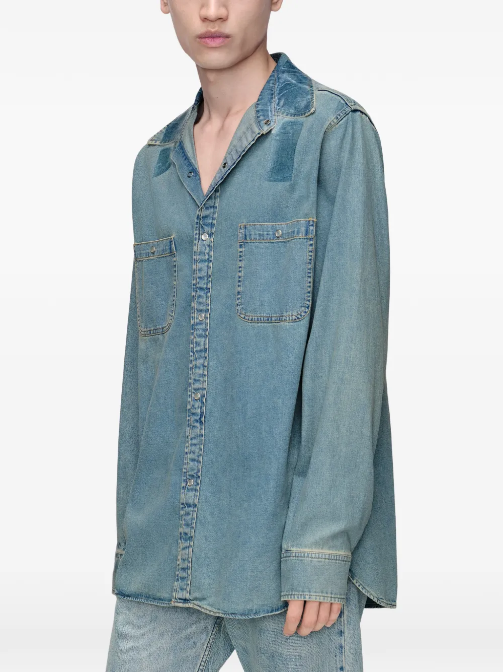 Maison Margiela Overhemd met lange mouwen Blauw