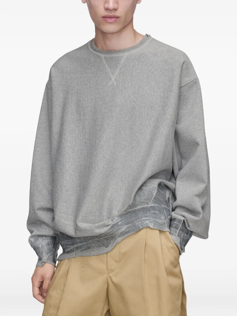 Maison Margiela Sweater met lange mouwen Grijs