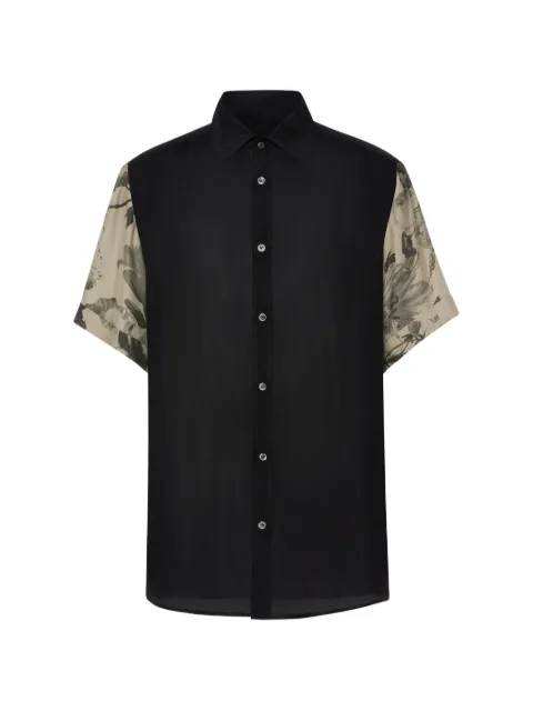 Maison Margiela camisa con mangas florales