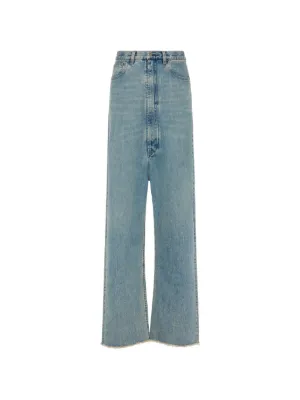 Maison Margiela クロップド パンツ | ブルー | FARFETCH JP