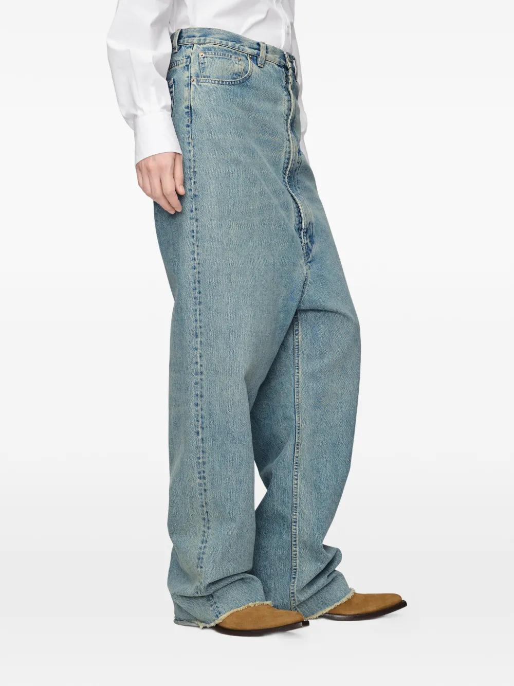 Maison Margiela Jeans met vijf zakken en verlaagde taille Blauw