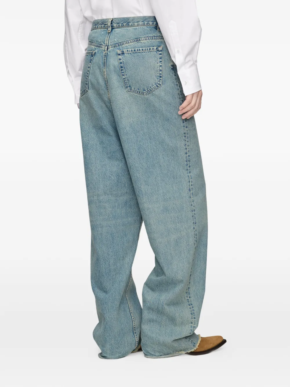 Maison Margiela Jeans met vijf zakken en verlaagde taille Blauw