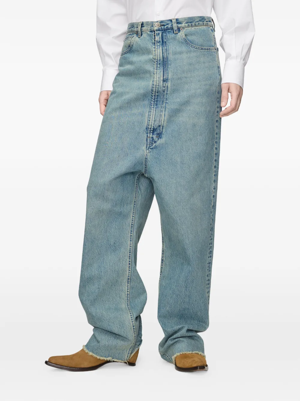 Maison Margiela Jeans met vijf zakken en verlaagde taille Blauw