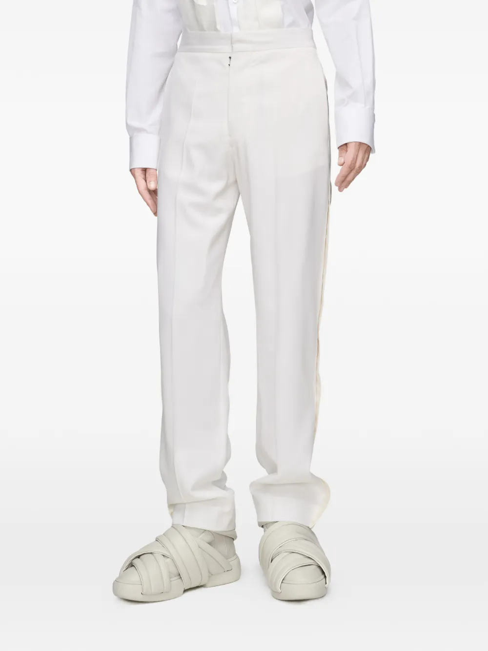 Maison Margiela Broek met geperste naden Wit