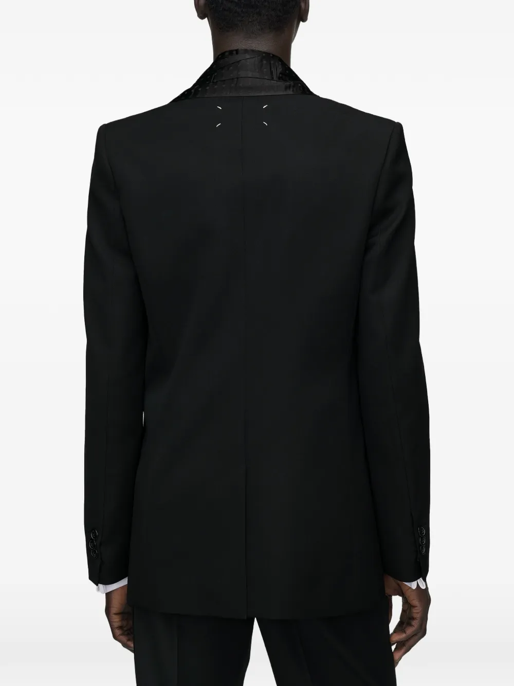 Maison Margiela Wollen jack met sjaal Zwart
