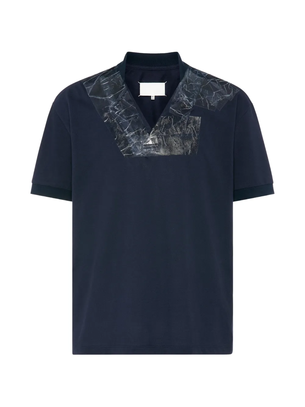 Maison Margiela taped V-neck T-shirt - Blue