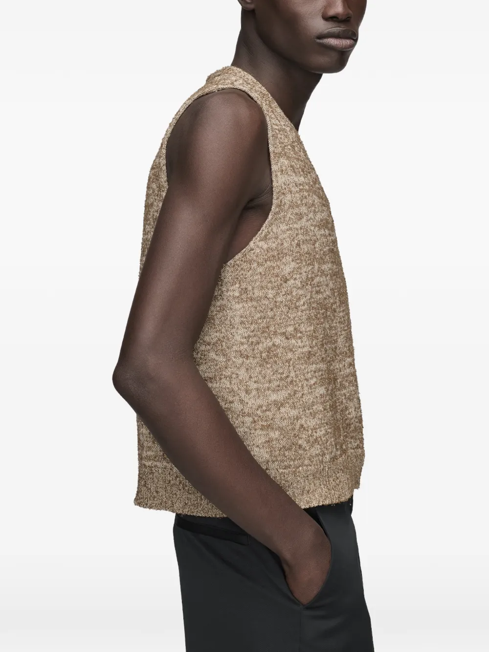 Maison Margiela Top met V-hals Beige