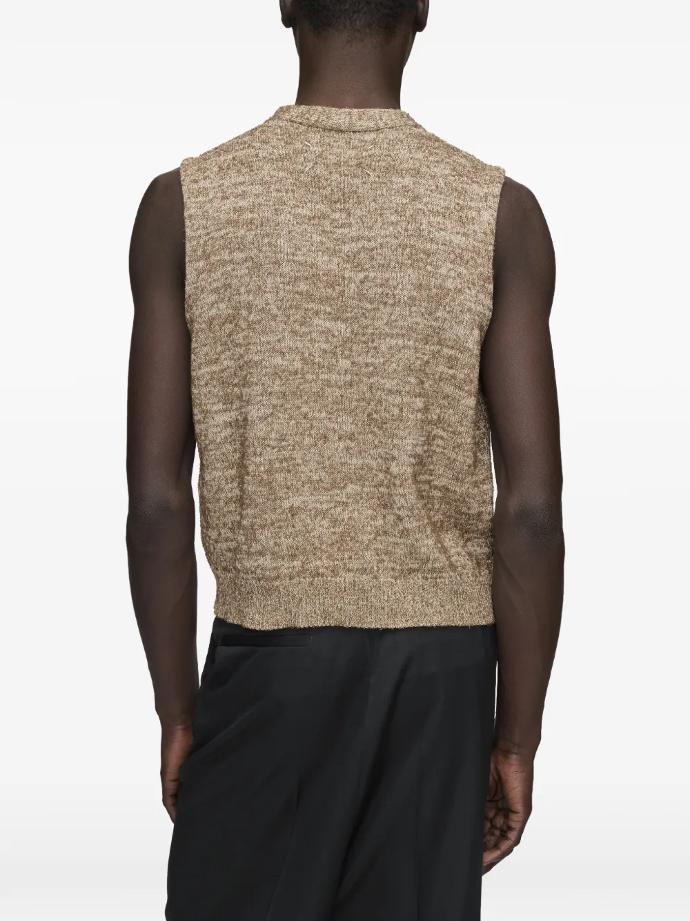 Maison Margiela Top met V-hals Beige