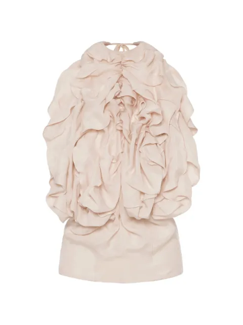 Maison Margiela ruffled halter top