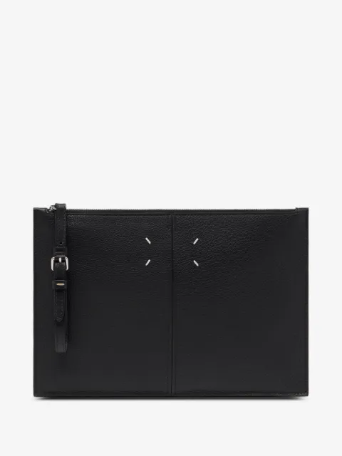 Maison Margiela buckle leather clutch bag