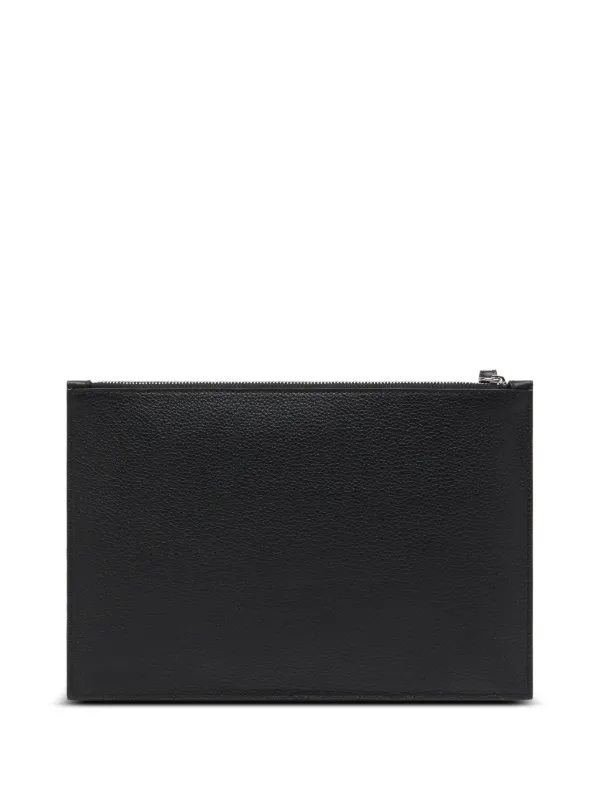 Maison Margiela レザー クラッチバッグ | ブラック | FARFETCH JP