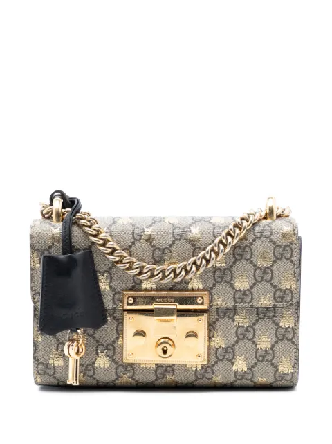 Gucci Pre-Owned 2016-2026 스몰 GG 수프림 비 패드락 크로스 백