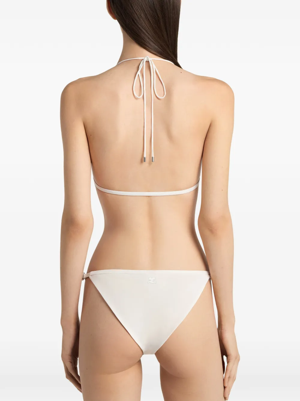 Courrèges Bikini met gespdetail Wit
