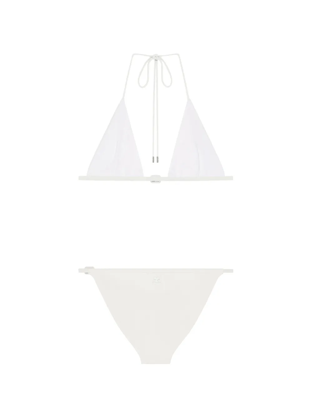Courrèges Bikini met gespdetail Wit