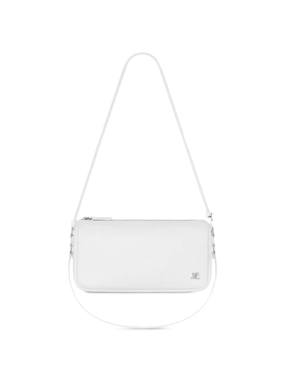 Courrèges Borsa a spalla Three Sixty piccola - Bianco