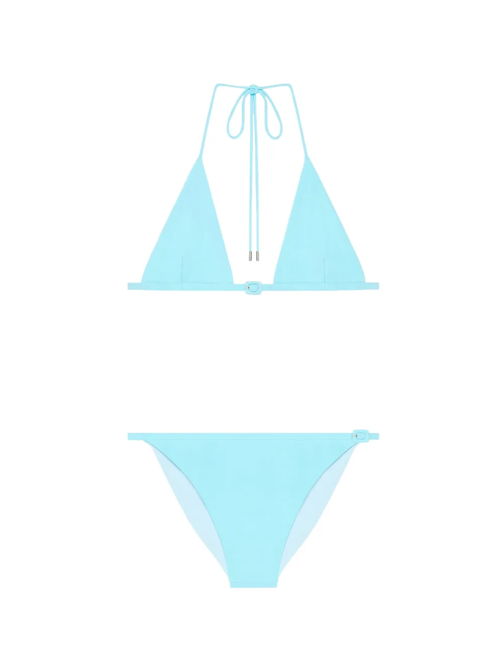 Courrèges Bikini con fibbia - Blu