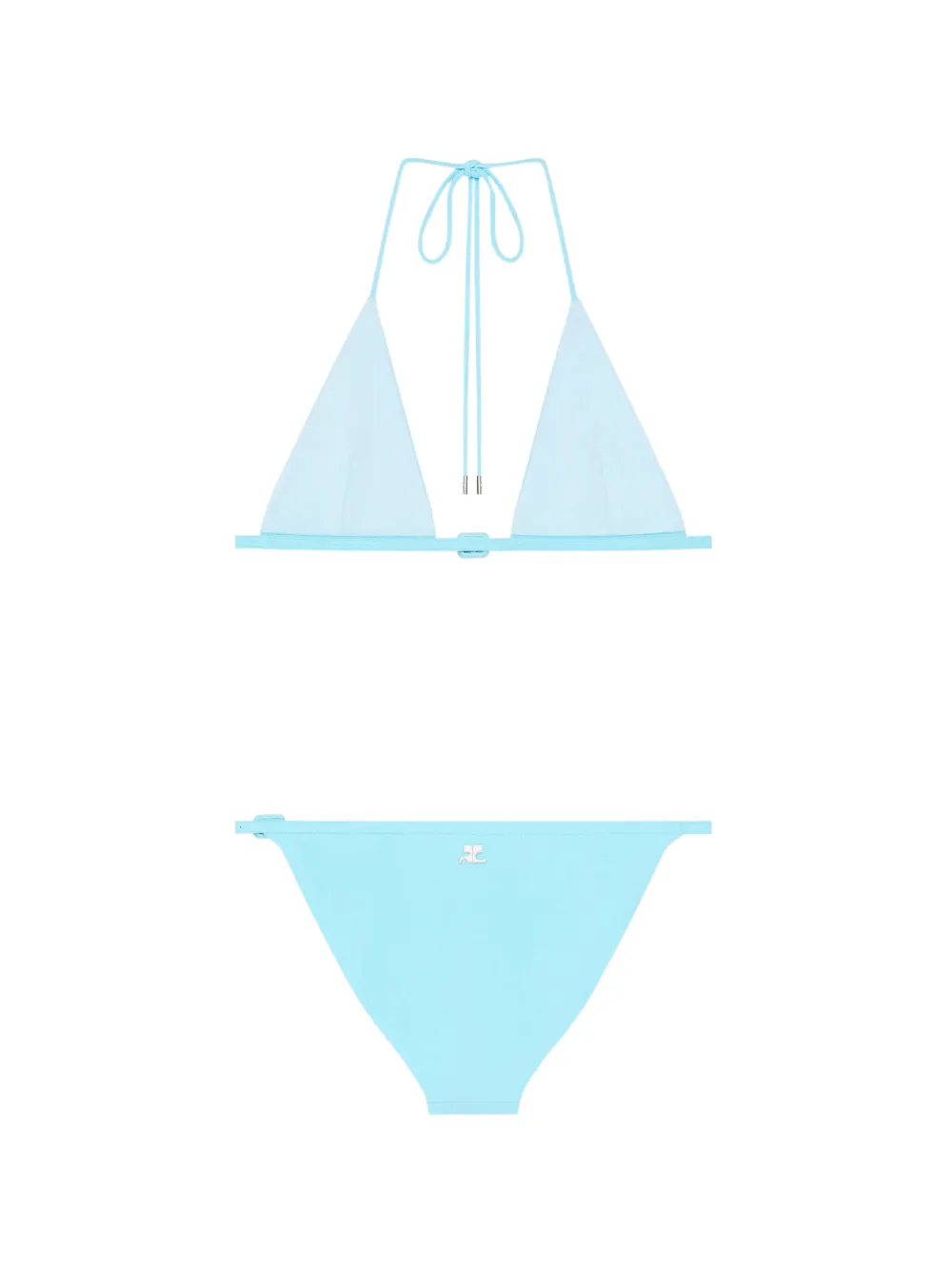 Courrèges Bikini met gespdetail Blauw