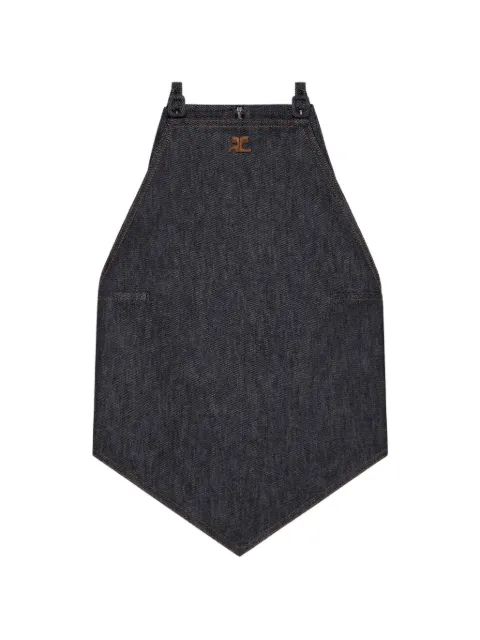 Courrèges halterneck denim tank top