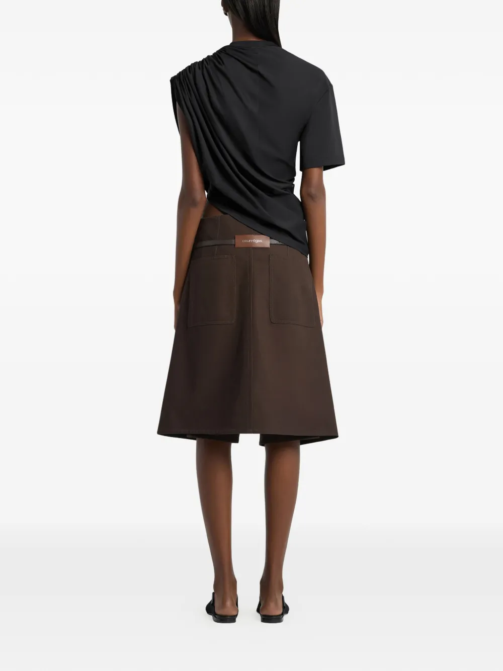 asymmetric draped T-Shirt