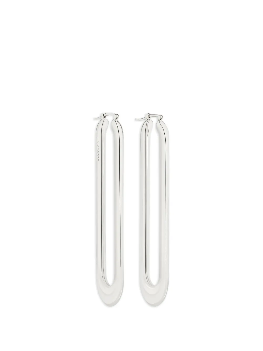 Courrèges Orecchini a cerchio - Argento