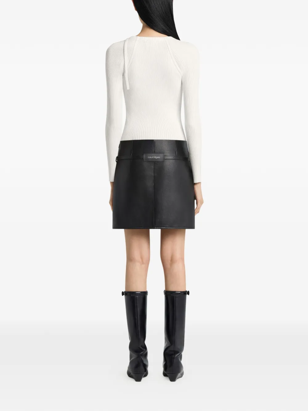 Courrèges T-shirt met lange mouwen Wit