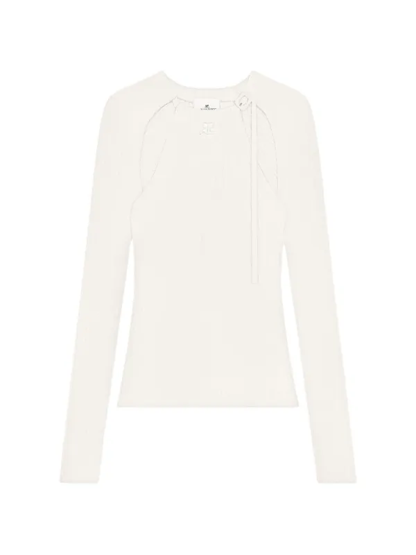 Courrèges Long-sleeve T-shirt in White