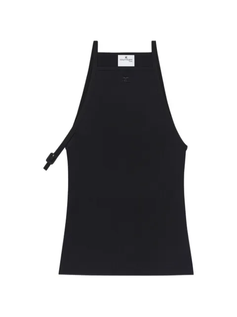 Courrèges top con detalle de hebilla