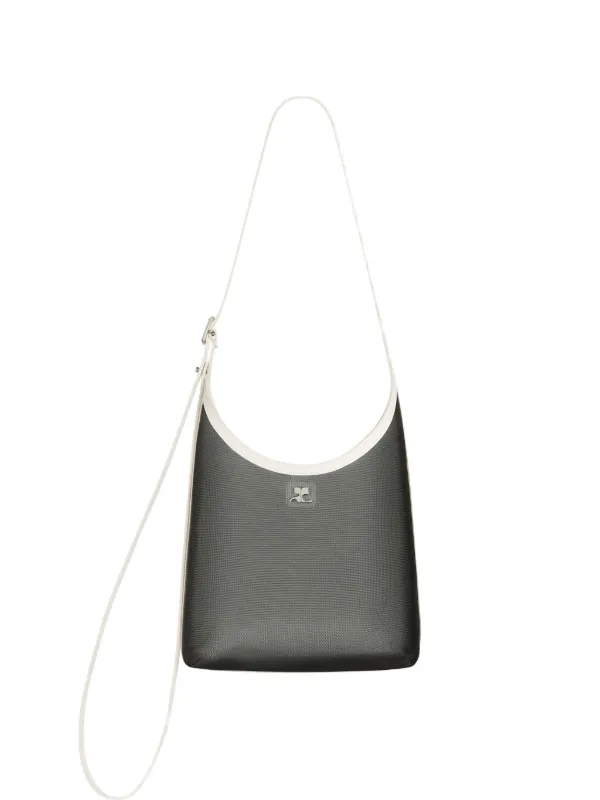 Courrèges Small Melt Shoulder Bag in Grey