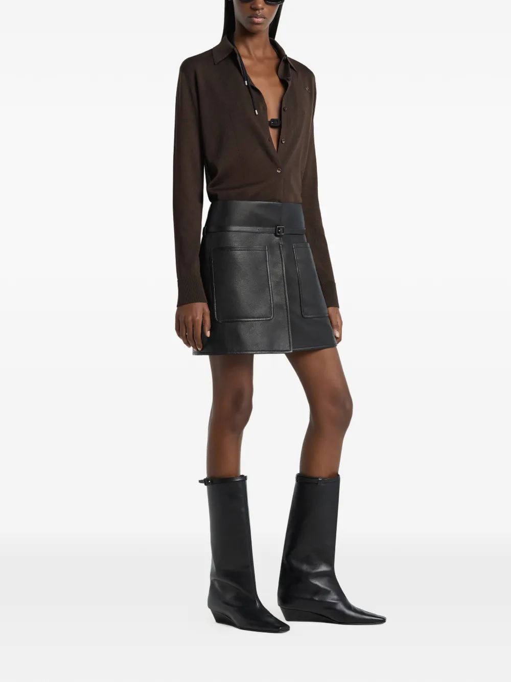 Courrèges Gebreid vest Bruin