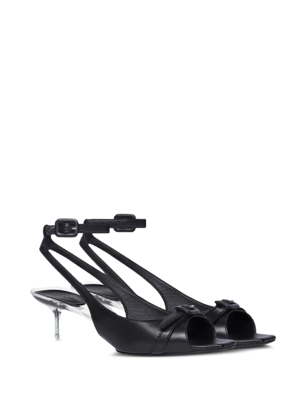 Courrèges Sandalen met gespdetail Zwart