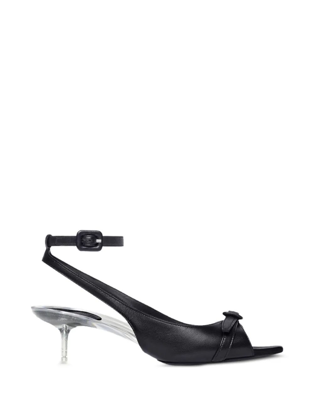 Courrèges Buckle-detail Sandals In Black