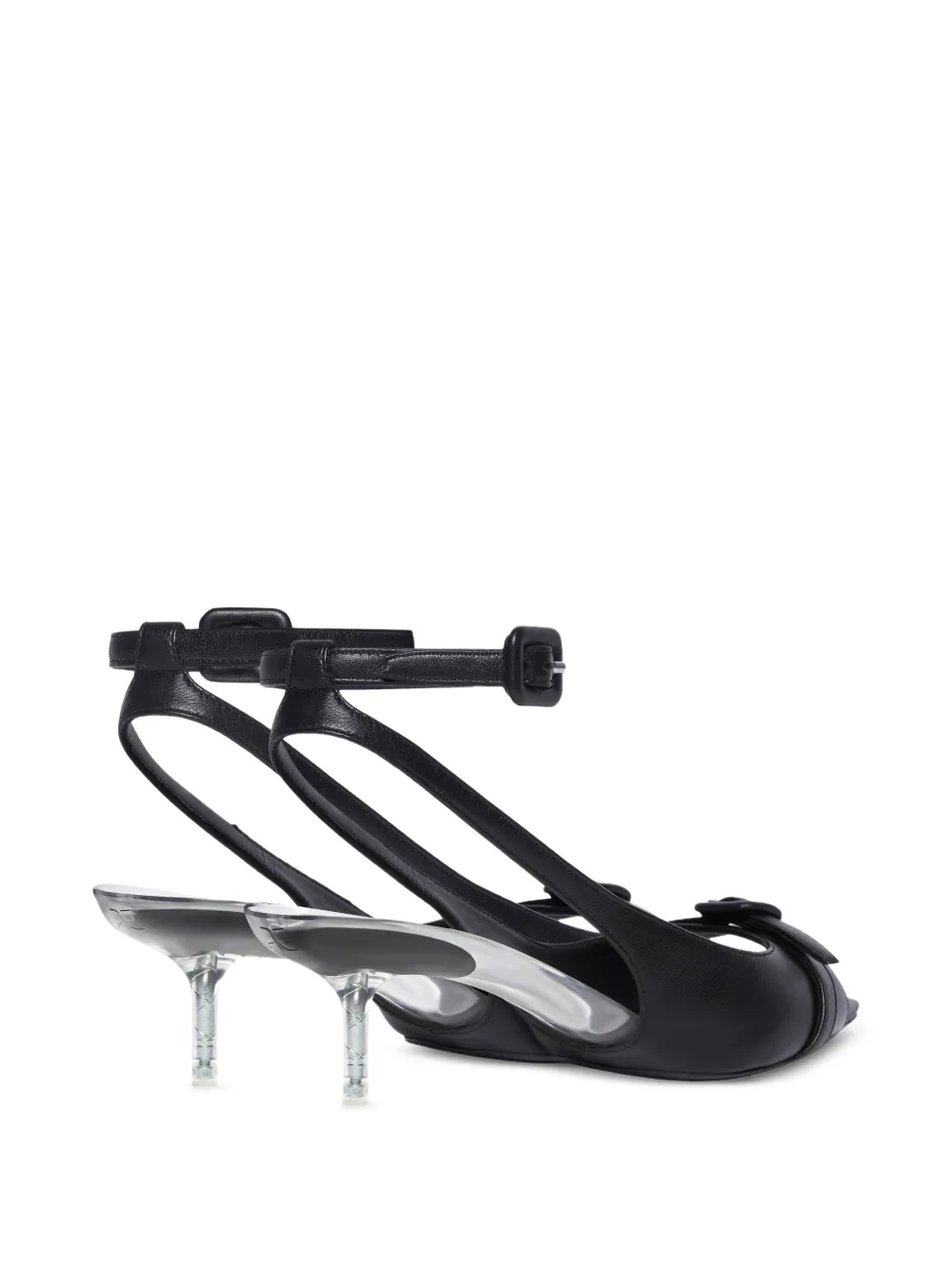Courrèges Sandalen met gespdetail Zwart